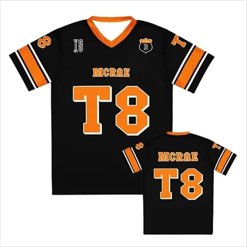 TATE MCRAE T8 トレーナー Tate Mcrae T8 Hockey Jersey, Tate Concert Clothes, T8 Mcrae