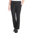 thumbnail image 3 of Hilary Radley Women's Mid Rise Pull on Pants Slim Leg Tummy Control, Black, Size L, 3 of 5