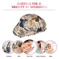 thumbnail image 6 of Kdxio Butterflies Print Shower Cap for Women,Elastic and Reusable,Double Waterproof Layers Bathing Hat, 6 of 6