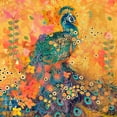 thumbnail image 3 of "Afrikarma Peacock" Painting Print on Wrapped Canvas, 3 of 5