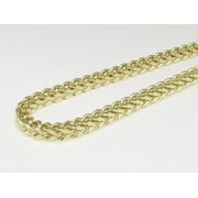 Brand New Real 14k Yellow Gold Franco Box Cuban Chain Necklace 3MM 20-30 Inches