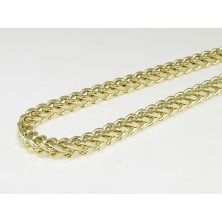 Brand New Real 14k Yellow Gold Franco Box Cuban Chain Necklace 3MM 20-30 Inches
