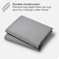 thumbnail image 5 of Bare Home Sateen Weave Pillowcase Set - 400 Thread Count - 100% Organic Cotton - King, Light Gray, 2-Pieces, 5 of 5