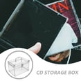thumbnail image 2 of KAKOWELY storage boxes CD Storage Box DVD Storage Container CD Holder Portable CD Storage Organizer with Handle9.45"X6.69"X6.3", 2 of 4