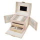 thumbnail image 1 of Organizador de joyas para viajes, estuche de viaje para joyas, caja de viaje portátil para joyas, caja de joyería portátil, diseño de última generación, 1 of 12