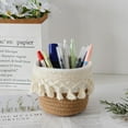 thumbnail image 5 of Cotton Rope Tassels Storage Baskets Woven Basket for Nursery Baby Clothes Toy Makeup Books Towels Peru 120x105mm Inner Diameter: 100mm, 5 of 9