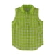 thumbnail image 1 of Aeropostale - Camiseta sin mangas de gasa a cuadros para mujer, verde, grande, 1 of 1