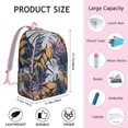 thumbnail image 5 of Hawaiian Print Backpack, Tropical Floral School Bag with Jungle Leaves Pattern, Exotic Summer Beach Design, Vibrant Hibiscus Aesthetic, 5 of 5