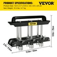 thumbnail image 6 of VEVOR Three-Station Edge Roller Quick Adjustable 0-90° Steel Cutting Hand Tool, 6 of 9