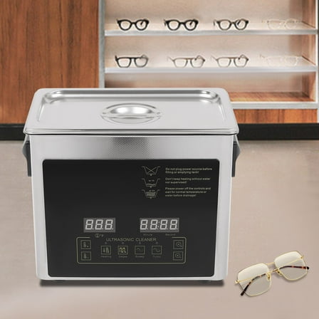 Miumaeov 3.2L Ultrasonic Jewelry Cleaner Machine with 3 Cleaning Modes Temperature Time Adjustable for Cleaning Jewelry Watch, Glasses Tableware