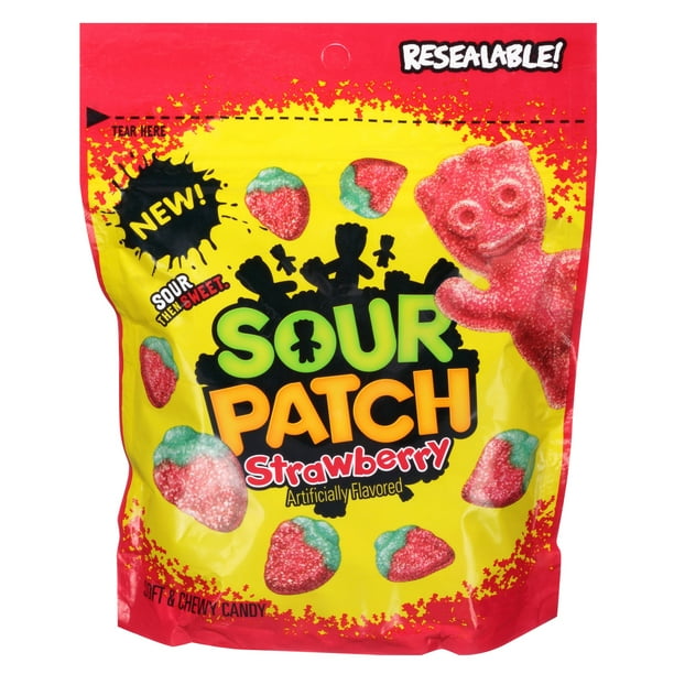 SOUR PATCH KIDS Strawberry Soft & Chewy Candy, 10 oz