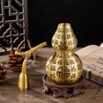 thumbnail image 2 of SOPOTUTU Collectable Gourd Craft Chinese Gourd Statue Brass 1Pcs 7.07x2.75x2.75in, 2 of 8