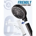 thumbnail image 3 of -001 replacement filter (2 pack) suitable for -003 filtered handheld shower heads, 5-medium hard water softening system, healthier skin and hair., 3 of 4