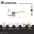 thumbnail image 4 of Kingston Brass KTCL1 Claremont Front Mount Toilet Tank Lever, Left/Right Installation in Polished Chrome, 4 of 5