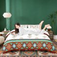 thumbnail image 3 of Erosebridal Vintage Cow Skull Duvet Cover Set, Farmhouse Aztec Bedding Full, Reversible 3 Pieces, 1 Duvet Cover and 2 Pillowcases (No Comforter), 3 of 6