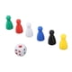 thumbnail image 5 of Juego de dados de mesa ANGGREK multicolores 6 caras puntos negros resistentes a impactos, 5 of 8
