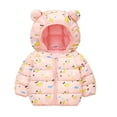 thumbnail image 2 of Esaierr Toddler Winter Down Coats Jackets Down for Baby Boys Girls, Cute Light Puffer Jacket Outwear Ears Coats with Hoods Outwear for 1-7Y, 2 of 5