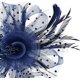 thumbnail image 4 of coiffe Pois Avec Plumes Et Perles (bleu Marine), Ruban De Filet Floral Serre-tte En Plumes Pinces Fourchues Coiffe Pour Cocktail Th Coiffe Pour F, 4 of 5