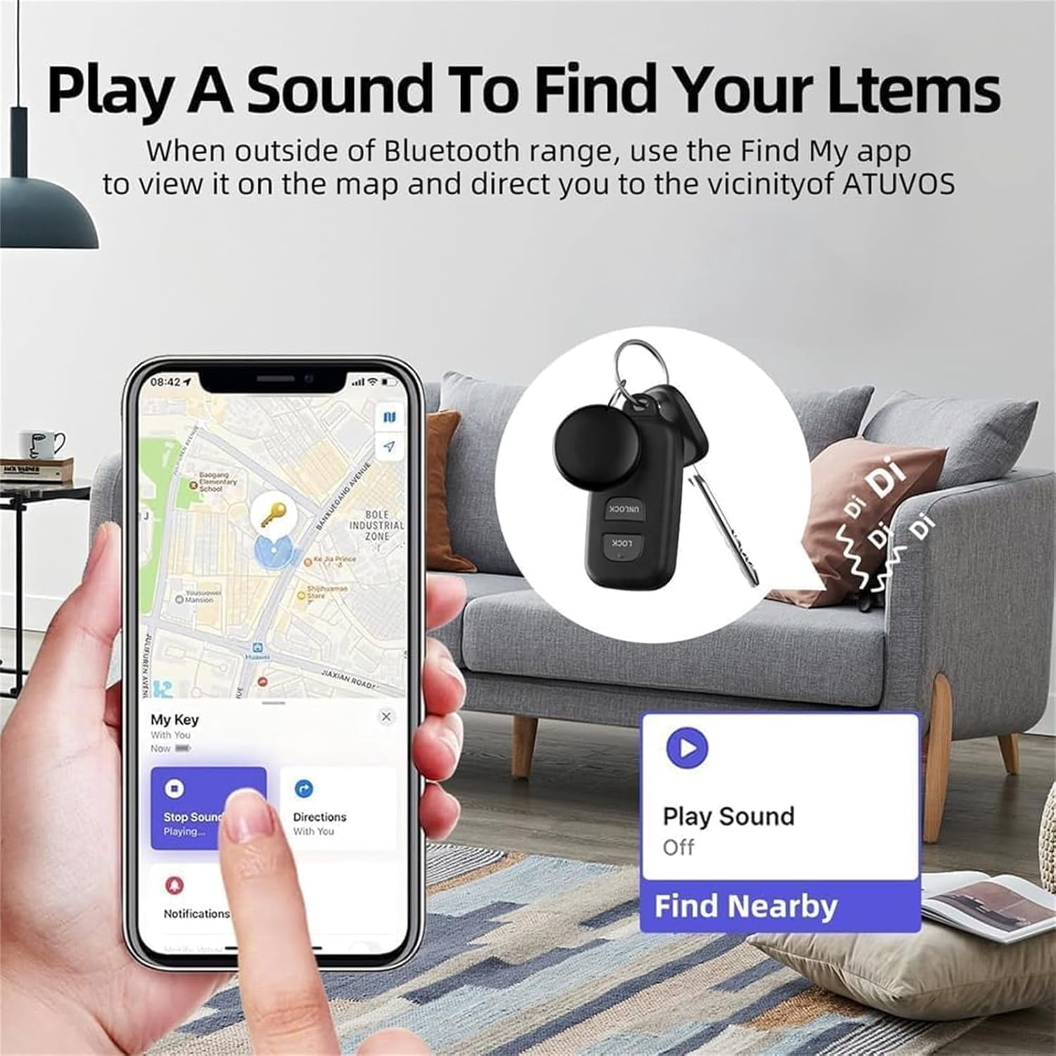 Mini GPS Tracker with Magnetic Waterproof Case – Real-Time Location Tracker for Vehicles, Small Items, Pets & Valuables | Works with iPhone & Android
