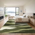 thumbnail image 3 of ODIKA 4'x6' Machine Washable Non-Slip Area Rug, Abstract Olive Green High Traffic Rug, Green, 1284504, 3 of 7