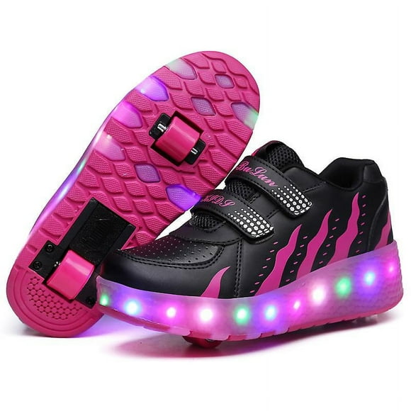 Kids Shoes With Wheels Led Light Shiny Roller Skates Shoes Kids Gifts Boys Girls The Best Gift For Party Birthday Christmas Day