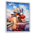 thumbnail image 2 of Designart "The Guggenheim Museum of Bilbao, Spain I" Cityscapes Floater Framed Wall Art Living Room, 2 of 7