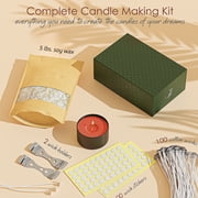 LammLoe Soy Candle Making Kit, 5 lbs Natural Soy Candle Wax Flakes with Accessories, Paraffin-Free Candle Making Supplies for Kids and Adults