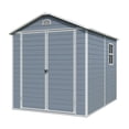 thumbnail image 3 of Remise de Rangement Extérieure en Résine 6 X 8 Pi – Parfaite pour Ranger les Meubles de Patio, Gris, 3 of 6