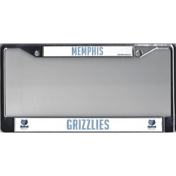 Cadre de Plaque d'Immatriculation Chromé Memphis Grizzlies