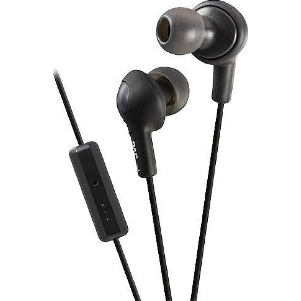 JVC Gumy Plus InEar Headphones with Remote & Mic, Black 1 ea Walmart