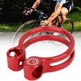 thumbnail image 2 of Abrazadera de Sillín de Bicicleta NikouMX Aleación de Titanio de Aluminio 34,9 mm Rojo, 2 of 8