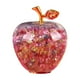 thumbnail image 2 of Adorno de manzanas de cristal | Decoración navideña de vidrio artesanal | Regalo romántico personalizado de Nochebuena para amigos y familiares | Decoración festiva para el hogar | Opciones en rojo,, 2 of 6