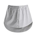 thumbnail image 3 of Outfmvch Jupes pour Femmes Mini Robe Superposée à Rayures Transparentes Jupe Mi-Longue Grande Taille Robes pour Femmes Gris m, 3 of 9