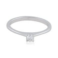 thumbnail image 2 of 0.2 TCW Solid 18 Kt White Gold SI Clarity HI Color Diamond Promise Solitaire Ring, 2 of 5