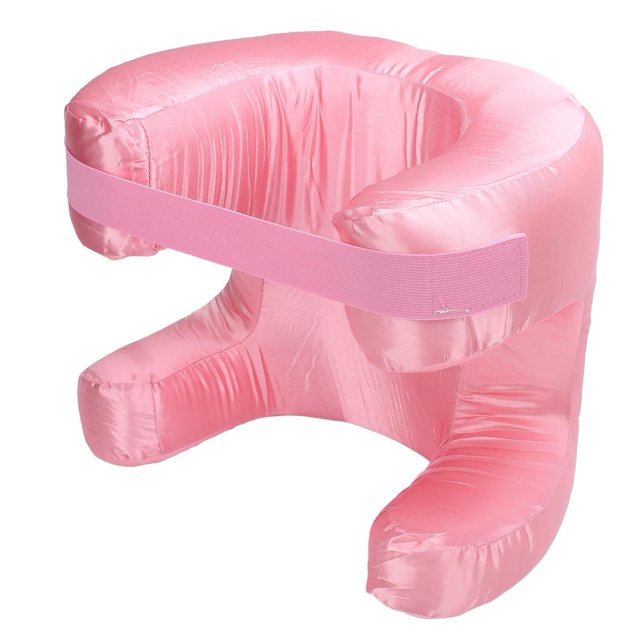 Amortiguación Suave Ergonómica de la Almohada de la Belleza de la Tela de Seda de la Espuma de Memoria para los Durmientes Boca Arriba Almohada Facial Almohada de Belleza Almohada Facial para Dormir