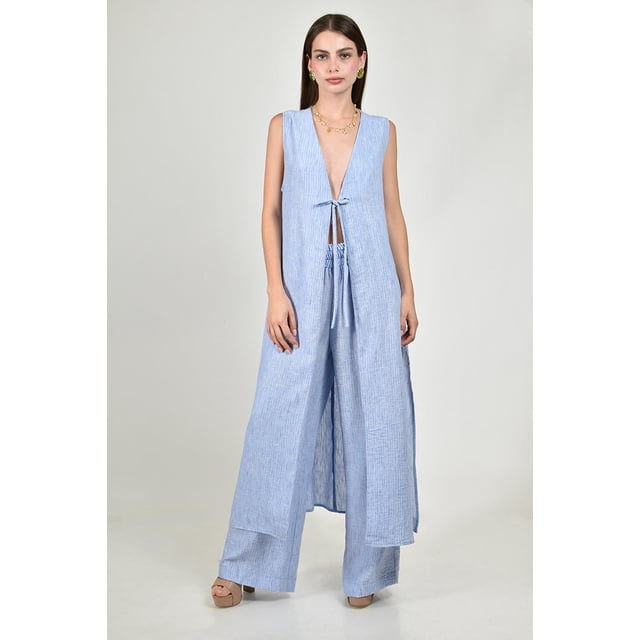 Set largo rayado Roman Fashion /Juvenil, 805 (Azul claro) azul EG