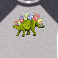 thumbnail image 4 of Inktastic Easter Bunny Stegosaurus with Eggs and Pink Ears Boys or Girls Baby Bodysuit, 4 of 5
