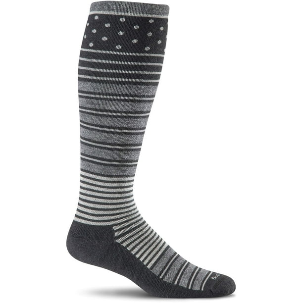 Calcetín de compresión Sockwell Twister Firm graduado negro S/M
