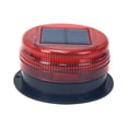 thumbnail image 2 of Luz estroboscópica solar de advertencia intermitente, lámpara estroboscópica con base magnética para grúa Rojo, 2 of 9