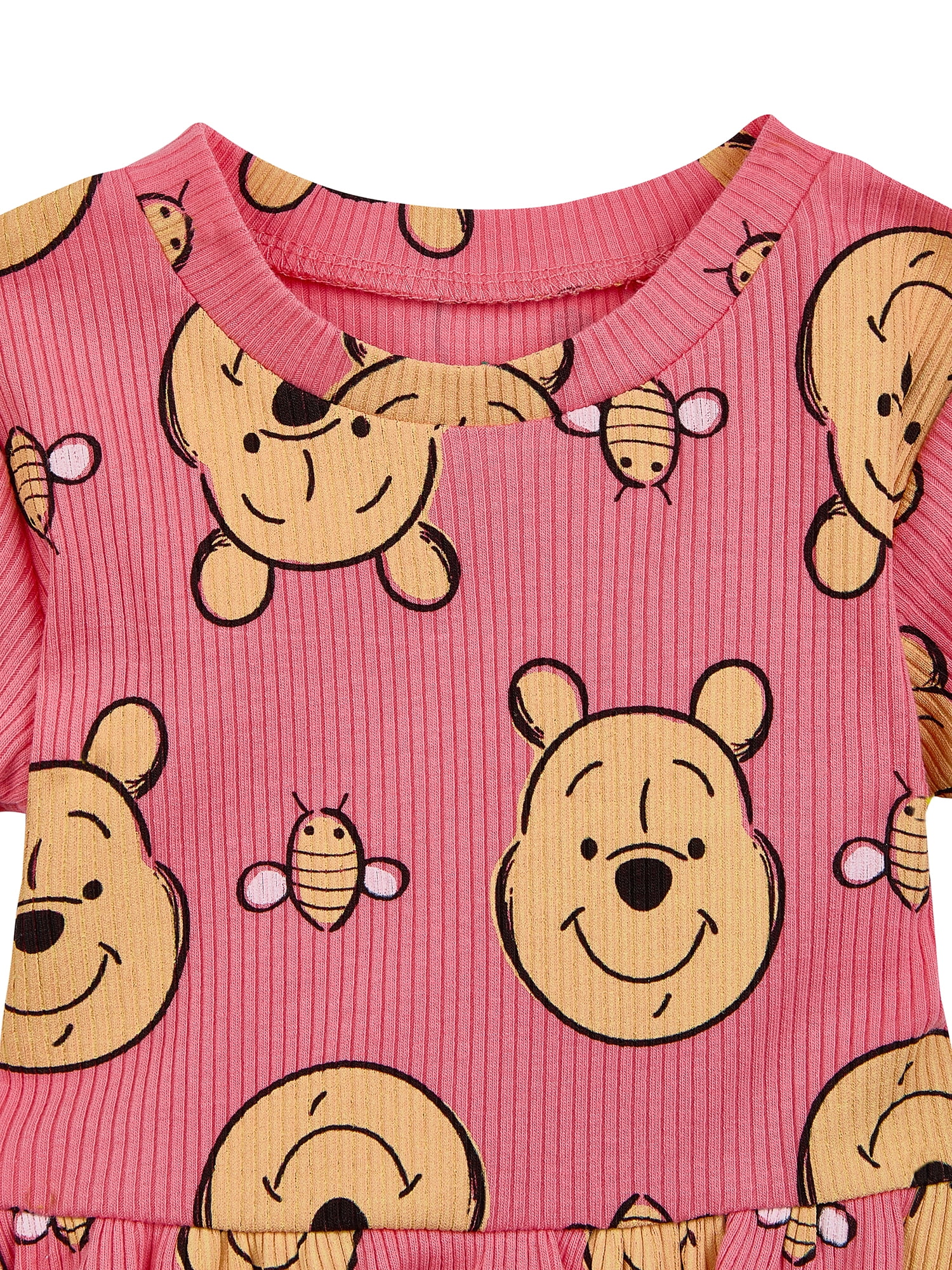 Character Baby Girls Rib Short Sleeve Top & Leggings Set, 2-Piece, Sizes 0/3 Months-24 Months
