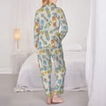 thumbnail image 6 of Goofa Skateboard Printed Women’s 2 Piece Pajama Set Super,Pajamas Women's Long Sleeve Sleepwear Soft Button Down Loungewear Pjs Lounge Set Nightwear-X-Large, 6 of 9