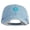 Light blue, variant on Mirrored Spiral Pinwheel Flower Iron On Patched Denim Cap - Light blue OSFM