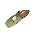 thumbnail image 2 of Ballet Flats for Women Square Toe Mary Jane Shoes Comfortable Dressy Flats Casual Office Shoes Solid Color Soft Soled Flat Shoes, 2 of 7