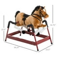thumbnail image 3 of LHYY Durable Plush Spring Rocking Horse,Bouncing Rocker Toy with Realistic Sounds, 3 of 5