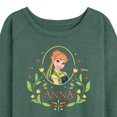 thumbnail image 3 of Frozen - Fall - Anna In A Flower Frame - Women's Lightweight French Terry Long Sleeve Shirt, 3 of 5