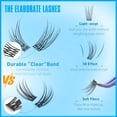 thumbnail image 2 of 168Pcs  Natural Eyelash Clusters 11-13mm Lash Extension Kit C Curl Eyelash Extension Invisible Eyelashes with Lash Bond and Seal Glue and Tweezers DIY At Home, 2 of 7