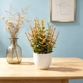 thumbnail image 3 of Artificial Plants Potted - Orange Fall Faux Flowers - 6.3in, 0.11lb Plastic Small Bonsai for Indoor Decor for Mother's Day, 1-Pack, 3 of 6