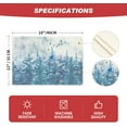 thumbnail image 6 of mubwai Xmas Trees Winter Placemats Set of 4, 12x18 Inch Seasonal Blue Christmas Table Mats for Party Kitchen Dining Decoration, 6 of 7