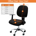 thumbnail image 4 of 2-Piece Stretch Office Chair Cover for Rotating Computer Chair - Soft Polyester Spandex Slipcover with Elastic Band, 4 of 8
