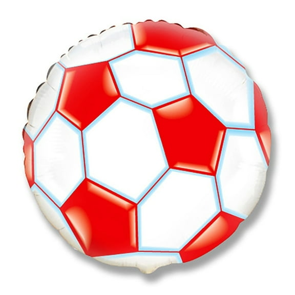 Goal! Celebrate with 18" Red Soccer Ball Balloons